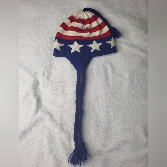 Stars and Stripes Wool Moriarty Winter Hat. - Picture 4 of 7